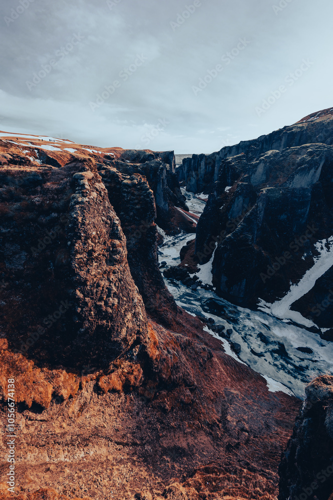 fjadrargljufur canyon in iceland