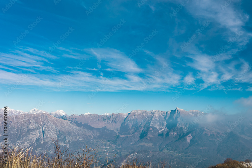 Mount Matajur in an autumn day