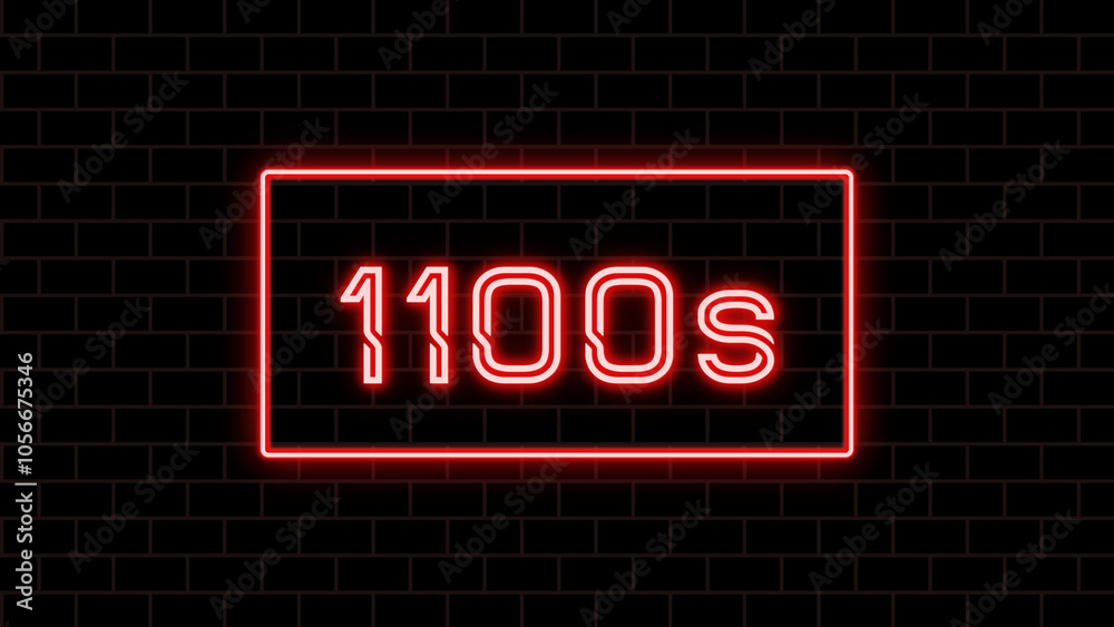 1100s (1100年代) のネオン文字