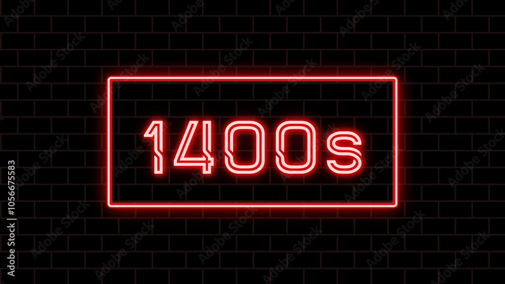 1400s (1400年代) のネオン文字