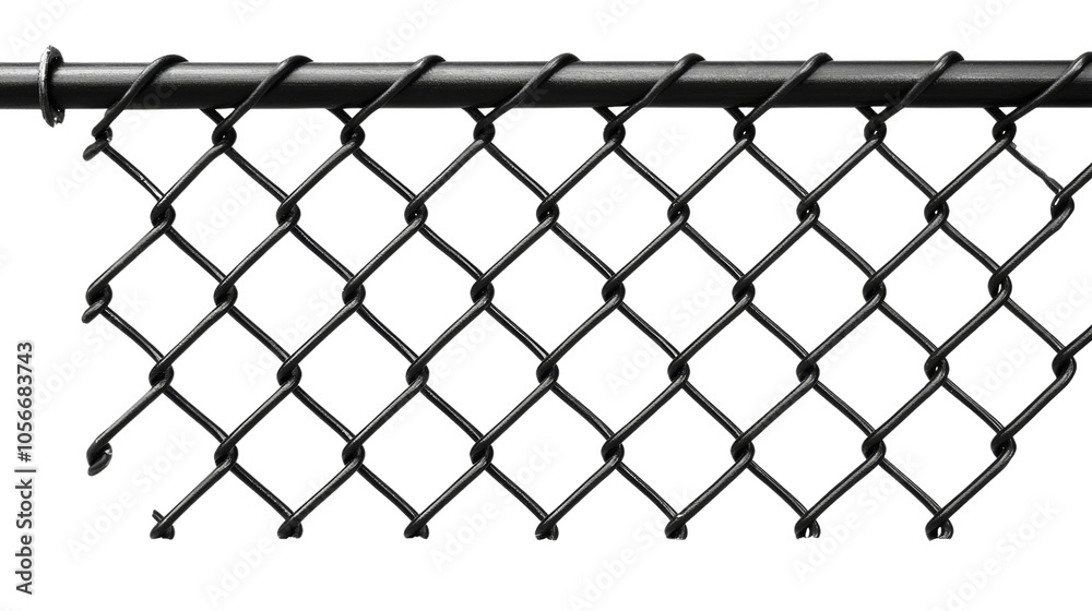 Chain link fence close up isolated transparent background Chain link fence close up isolated transparent background