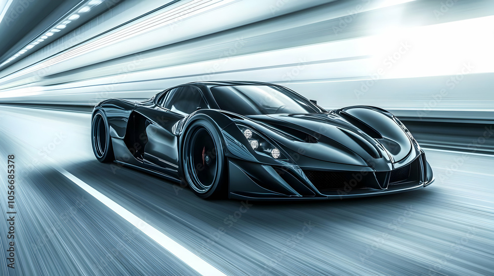 3D Soft Abstract Image Sports Car Speeding Highway Motion Blur Low Angle Shot Sleek Racing Concept Adrenaline Fast Driving Icon Isolated White Background 3D Soft Abstract Image Sports Car Speeding Highway Motion Blur Low Angle Shot Sleek Racing Concept Adrenaline Fast Driving Icon Isolated White Background