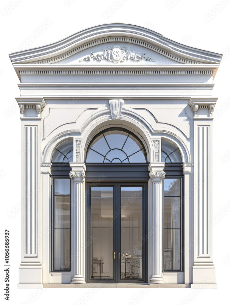 Obraz premium Store front facade isolated transparent background