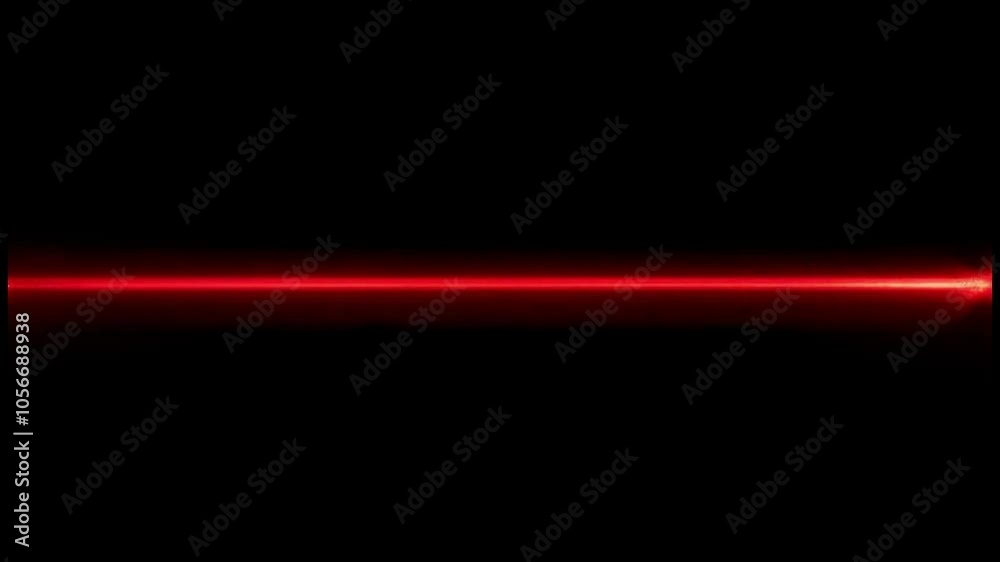 Red glowing light effect on black background. Abstract horizontal gradient line with lens flare Red glowing light effect on black background. Abstract horizontal gradient line with lens flare