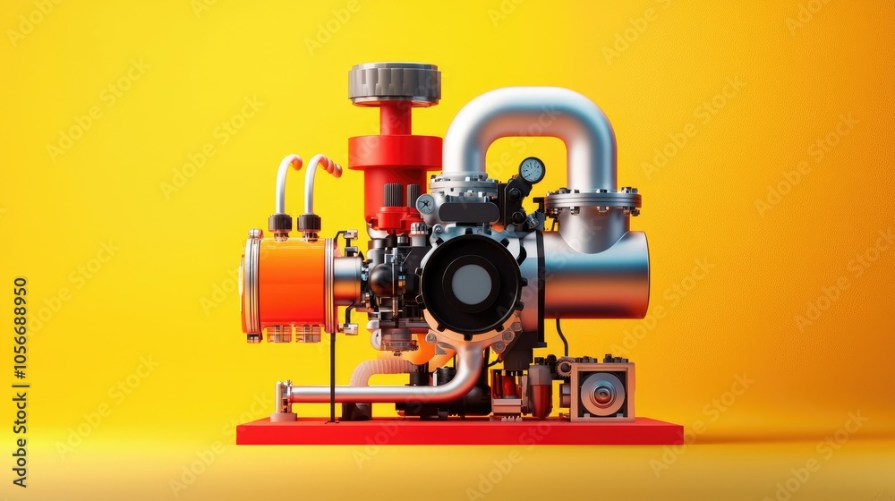Fototapeta premium Understanding the basic functionality of hydrogen engines a simple infographic overview