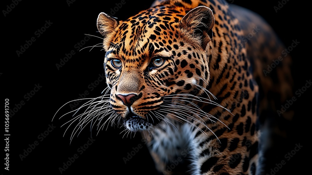 Leopard images showcasing a fierce and aggressive gaze Leopard images showcasing a fierce and aggressive gaze