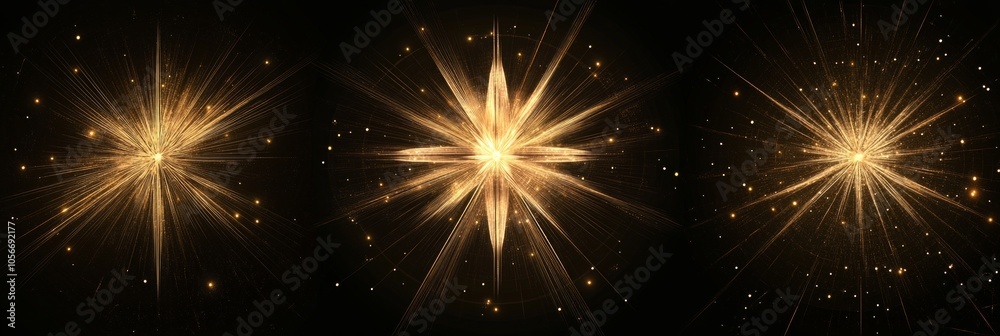 Golden Starburst Abstract Design Golden Starburst Abstract Design