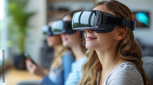 Women Engaged in Virtual Reality Experience