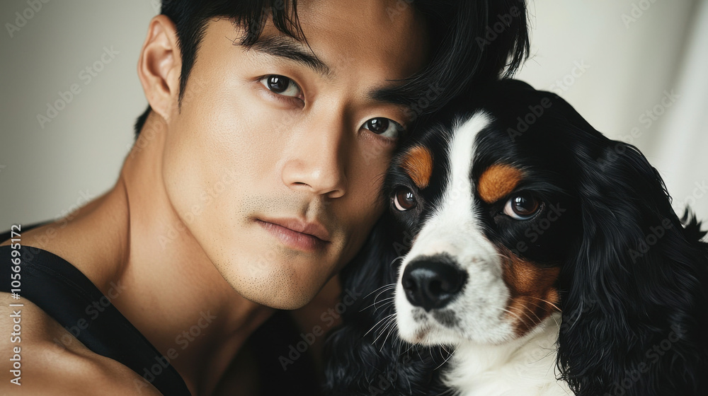 Man and his dog Man and his dog