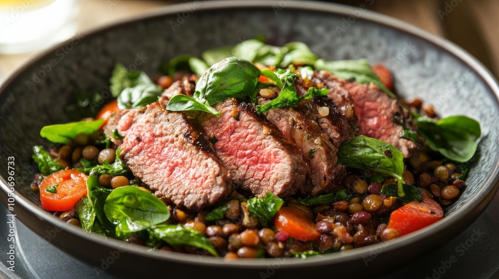 Roast Beef in England with Lentils and Basil
Roast Beef in England with Lentils and Basil