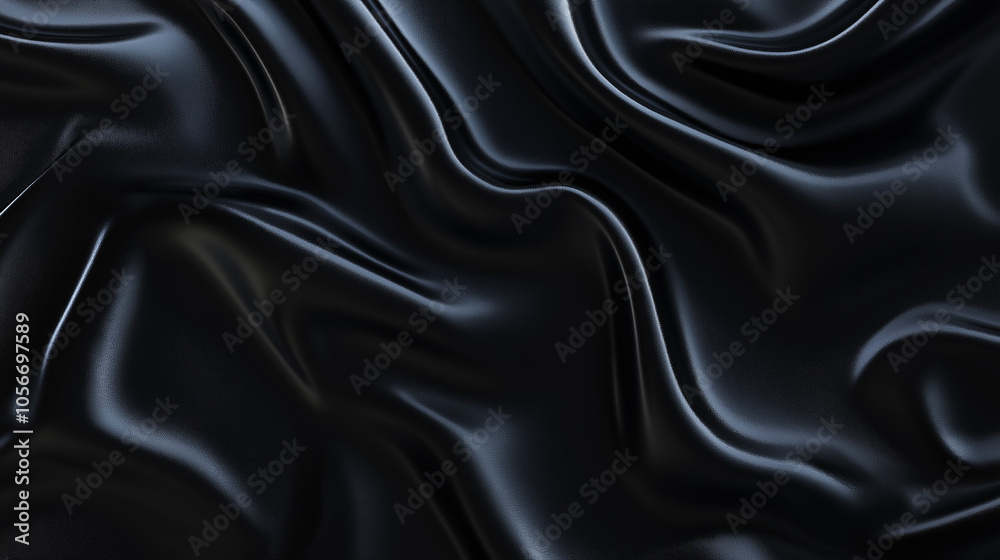 Background, matte black surface in the form of a wave, a neutral dark shade with a fine texture Background, matte black surface in the form of a wave, a neutral dark shade with a fine texture