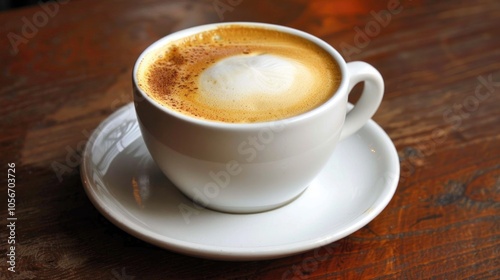 A Cup Of Coffee In A Cafe