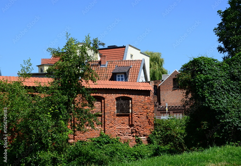 Historical Building at the River Jeetze in the Town Salzwedel, Saxony - Anhalt Historical Building at the River Jeetze in the Town Salzwedel, Saxony - Anhalt