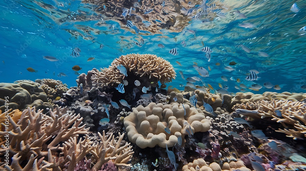 Fototapeta premium coral reef in the sea