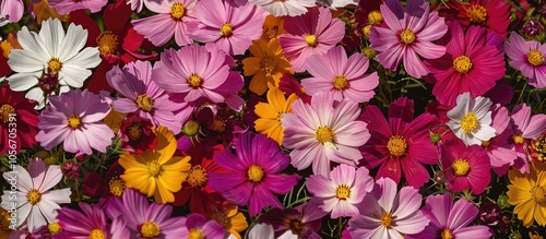 Wallpaper Mural Cosmea Or Cosmos Lat Cosmos Is A Genus Of Annual And Perennial Herbaceous Plants Of The Asteraceae Family Torontodigital.ca