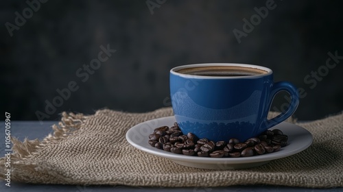 The Coffee Cup with Beans