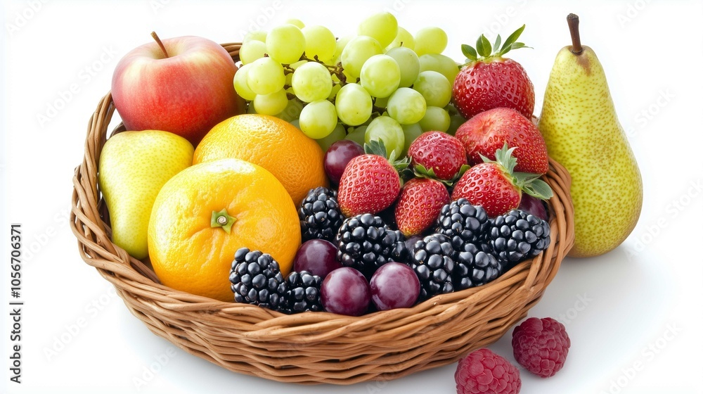 Beautifully arranged fruits in basket
Beautifully arranged fruits in basket