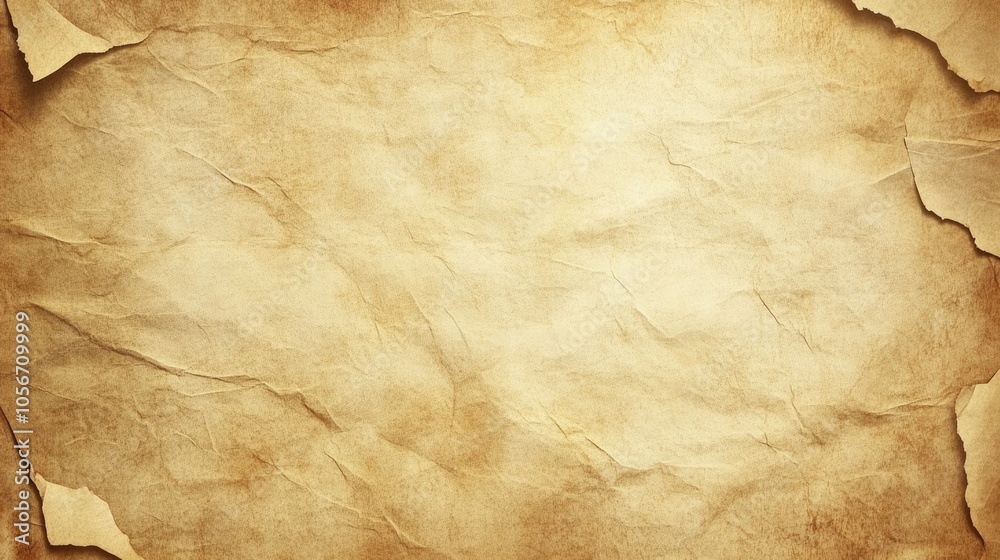 Aged textured blank parchment paper background Aged textured blank parchment paper background