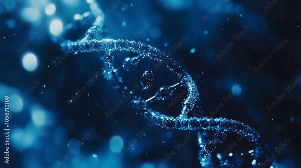 DNA chain in micro view DNA chain in micro view