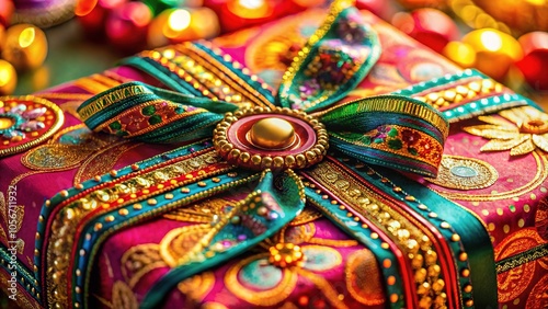 Diwali Gift Package Design Macro Photography - Festive Gift Ideas