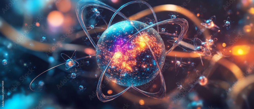 A scientific or medical background featuring molecules and atoms. A scientific or medical background featuring molecules and atoms.