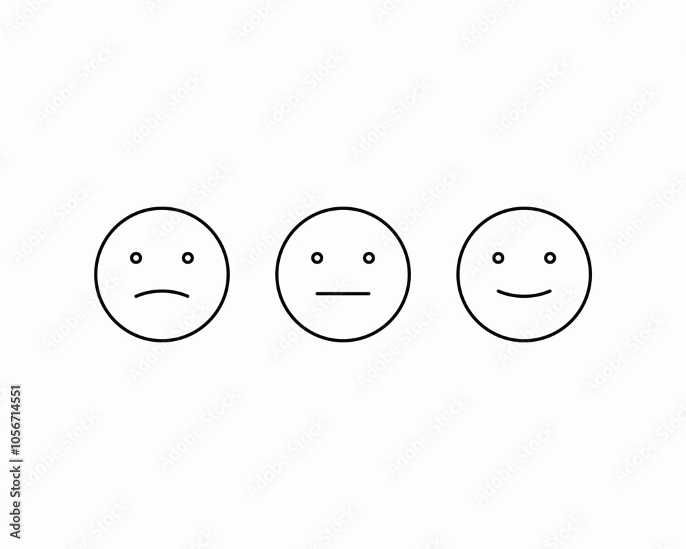 Smile emoji icon set. Vector illustration Smile emoji icon set. Vector illustration