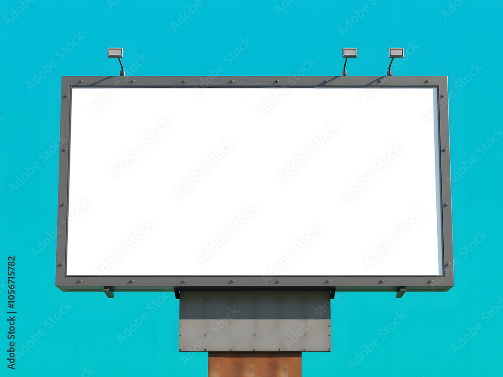 A large billboard with no text on it A large billboard with no text on it
