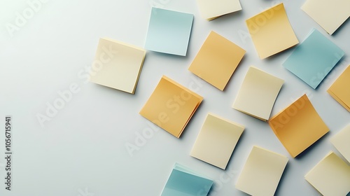 Colorful sticky notes for creative organization