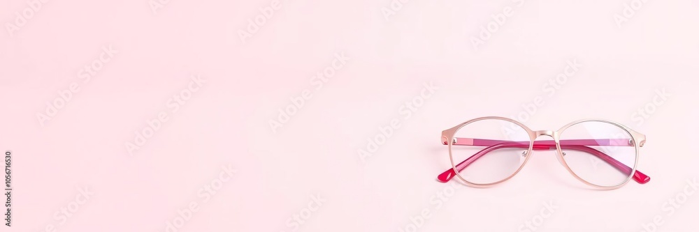 Stylish eyeglasses in various shapes and colors against a soft pastel background, chic, contemporary, fashion Stylish eyeglasses in various shapes and colors against a soft pastel background, chic, contemporary, fashion