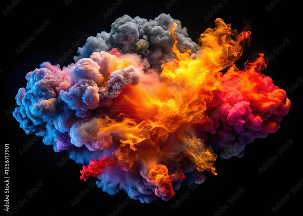 Experience a captivating smoke explosion on a black background, captured in 4K, ideal for adding dynamic effects and overlays to enhance your visuals. Experience a captivating smoke explosion on a black background, captured in 4K, ideal for adding dynamic effects and overlays to enhance your visuals.