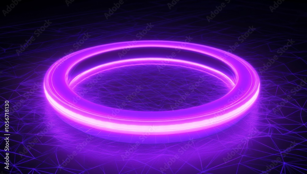 Vibrant Purple Neon Ring Vibrant Purple Neon Ring