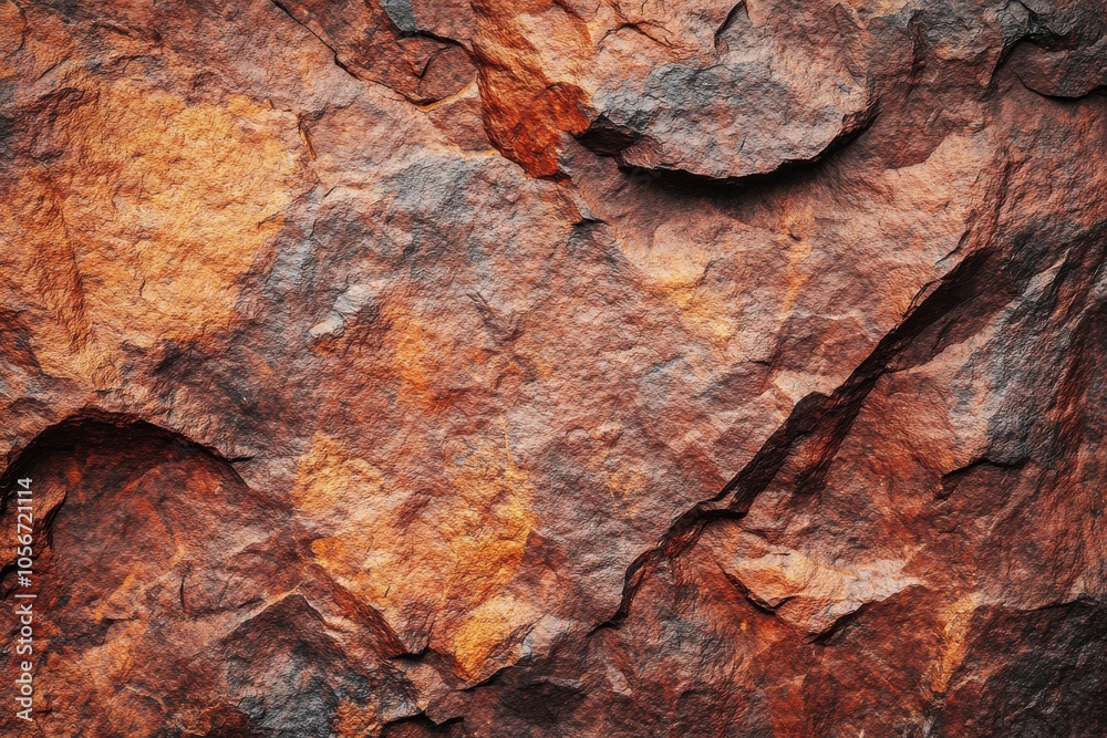Weathered crimson stone scenery. Surface characteristics of the rock. Intricate mountain features. Close-up view. Striking geological backdrop for your artistic endeavor Weathered crimson stone scenery. Surface characteristics of the rock. Intricate mountain features. Close-up view. Striking geological backdrop for your artistic endeavor
