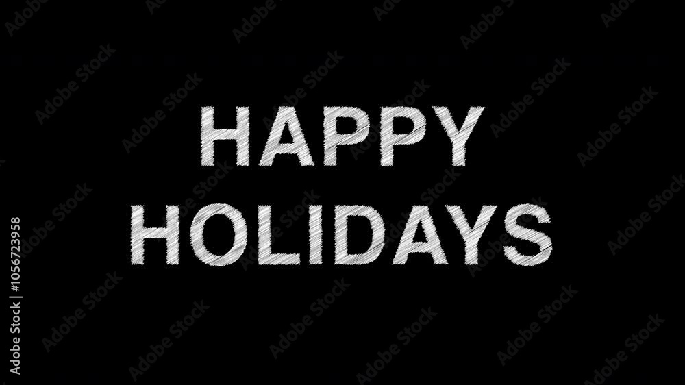 happy holidays scribble animation title, animated scribble title happy holidays scribble animation title, animated scribble title