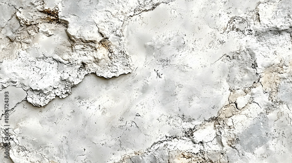 Cracked White Concrete Wall Background Cracked White Concrete Wall Background