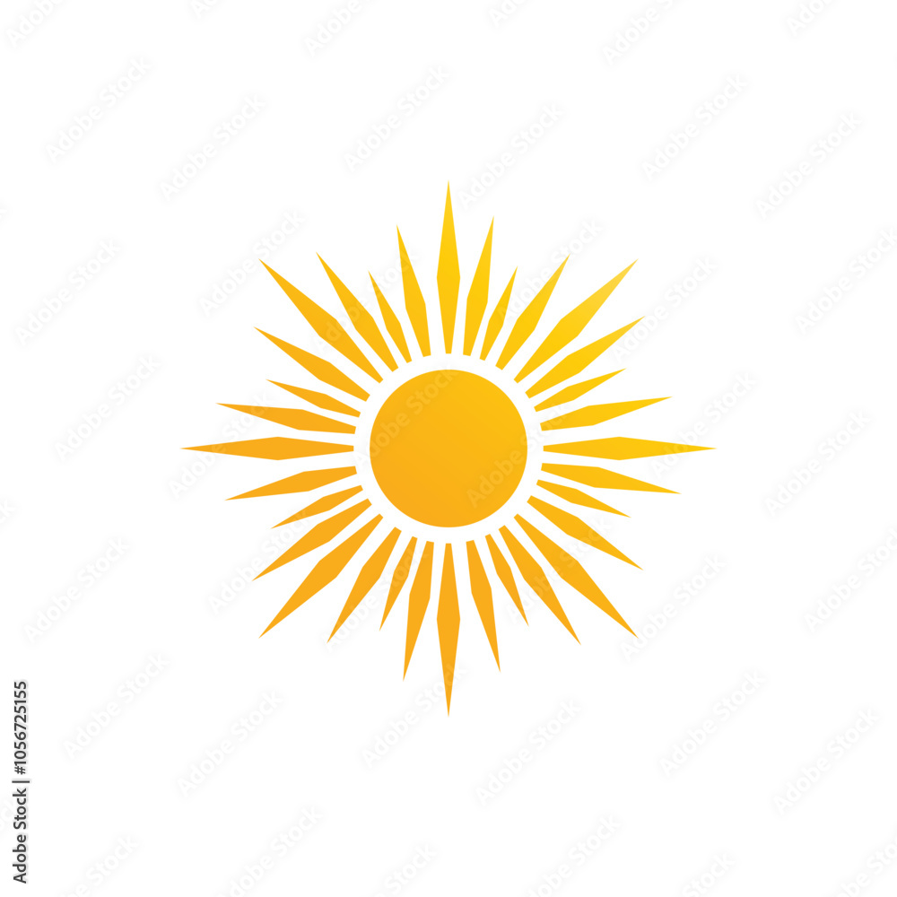 Sun logo vector template symbol design Sun logo vector template symbol design