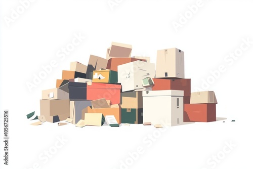 A Mountain of Cardboard Boxes