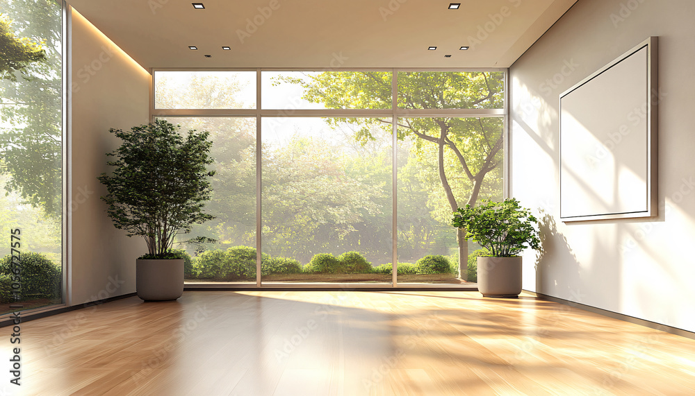 Fototapeta premium Minimalist and unique interior design in the house