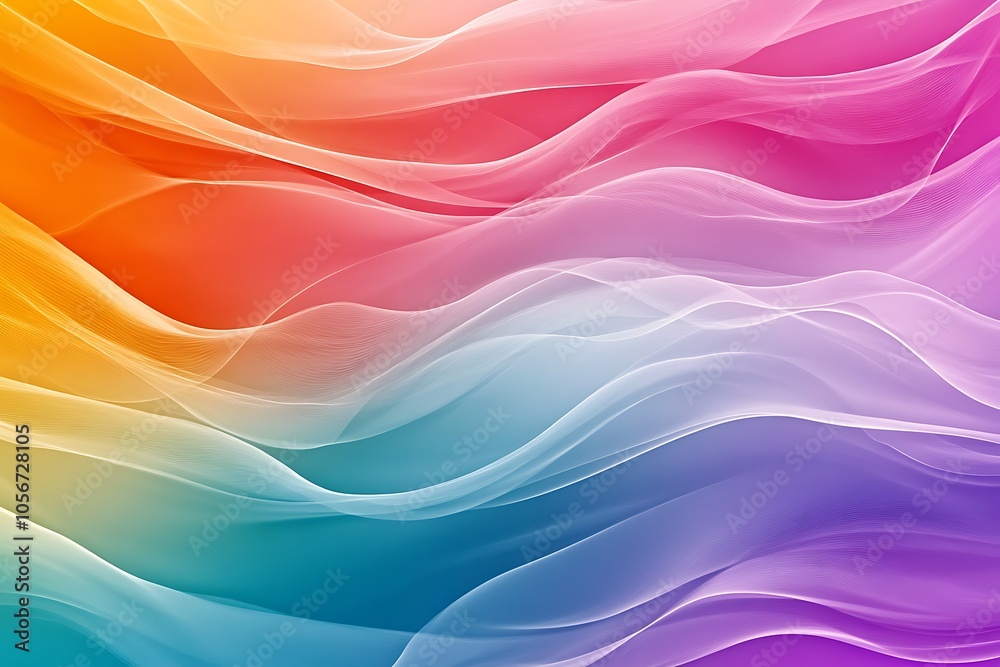 Fototapeta premium Abstract Colorful Waves Background