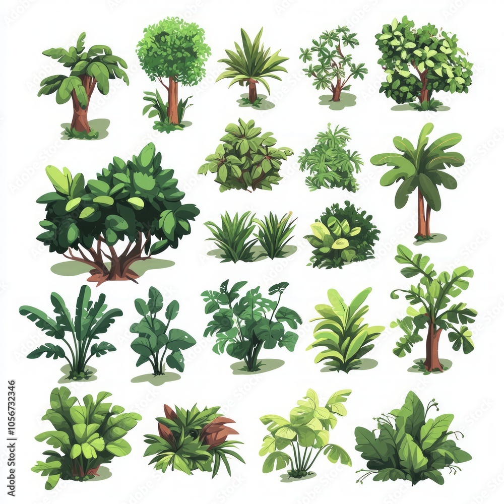 Vibrant Tropical Plants Collection Vibrant Tropical Plants Collection