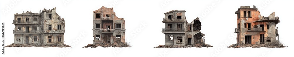 Ruined Cityscape: A Glimpse into Urban Decay Ruined Cityscape: A Glimpse into Urban Decay