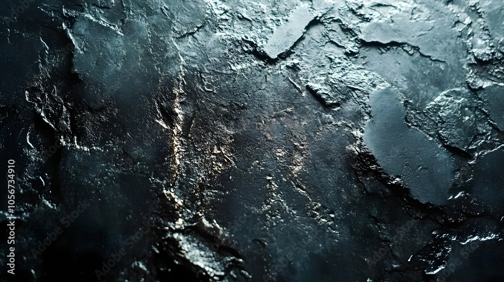 Dark Abstract Background Texture with Rough Surface and Cracked Pattern Dark Abstract Background Texture with Rough Surface and Cracked Pattern