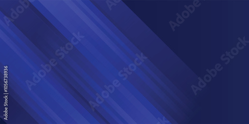 Abstract luxury glowing lines curved overlapping on dark blue background