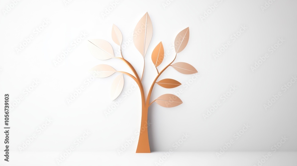 Elegant Minimalist Tree Icon Design Elegant Minimalist Tree Icon Design