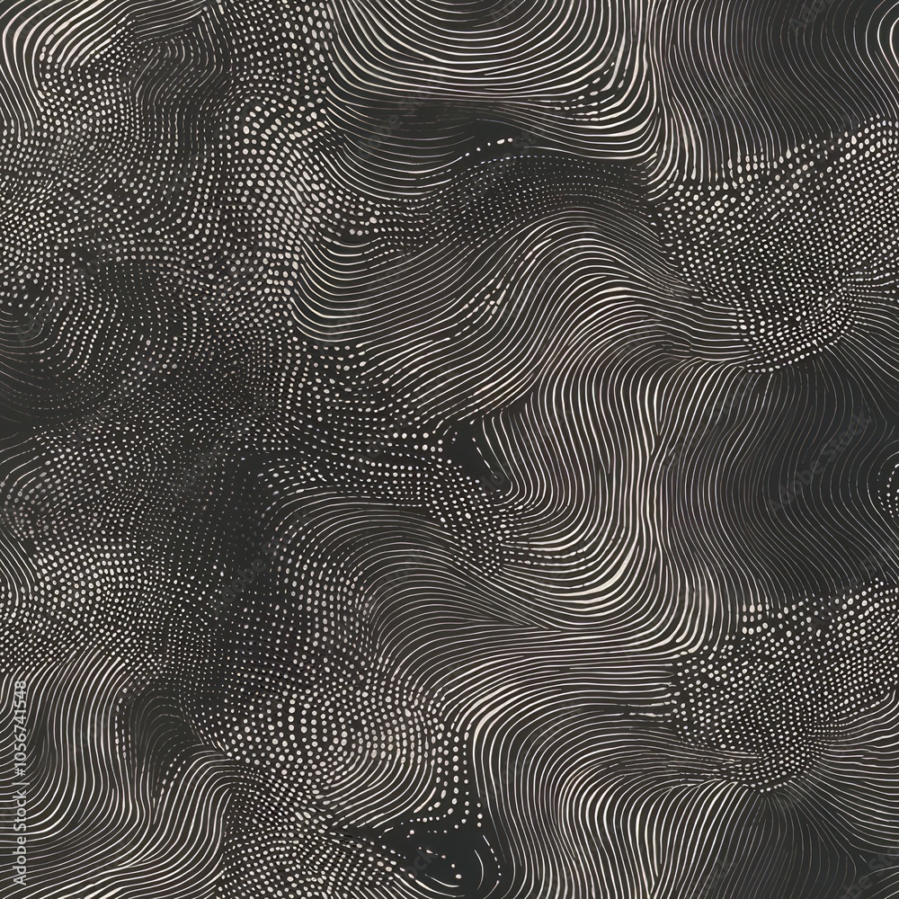 seamless pattern of abstract dotted lines creating a flowing design seamless pattern of abstract dotted lines creating a flowing design