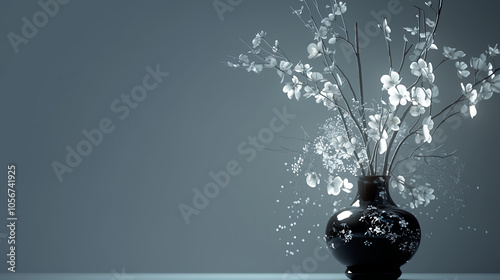 Ikebana, Japan, Japanese flower arrangement, art, Japanese spirit, Zen, silhouette, flower arrangement, flowers, space, production, beauty, scene, daily life, mind, Japanese painting, photography,  photo