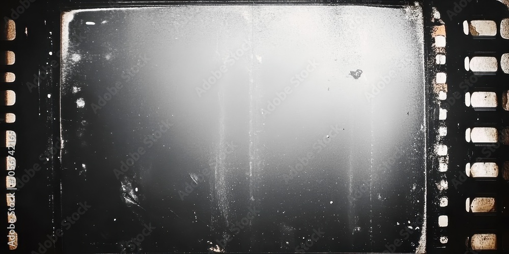 Obraz premium Vintage Film Strip with Textured Background