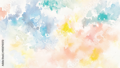 Art Abstract paint blots background. Alcohol ink blue colors. Marble texture. Horizontal long banner.
