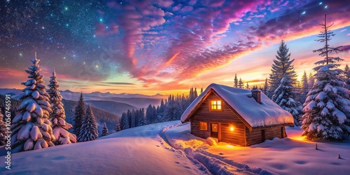 Panoramic photography for festive Christmas wishes.