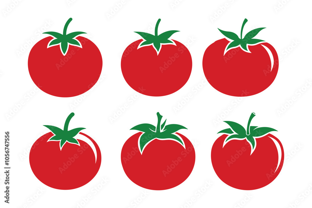 Tomato vector bundle illustration, Tomato silhouette vector bundle Tomato vector bundle illustration, Tomato silhouette vector bundle