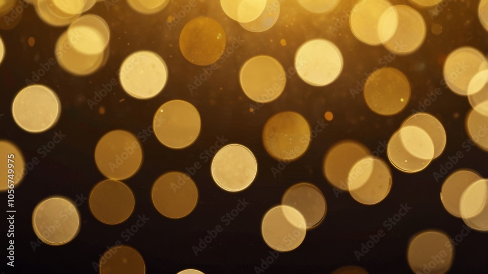 Fototapeta premium Twinkling Bokeh Lights Create Warm Atmosphere